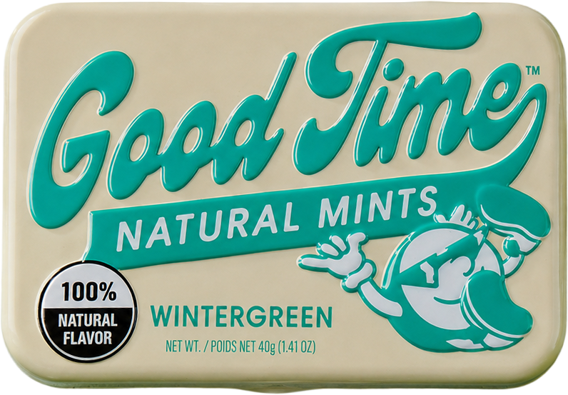 Good Time Natural Mints Wintergreen 6-Pack