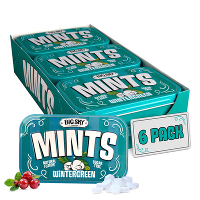 Big Sky Mints Wintergreen 6-Pack tray