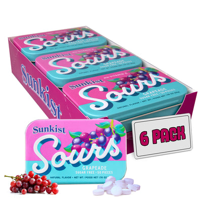 Sunkist Sours Grapeade 6-Pack tray