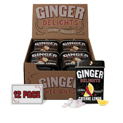 Ginger Delights Cayenne Lemon 12-Pack tray
