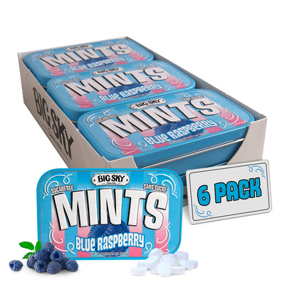 Big Sky Mints Blue Raspberry 6-Pack tray