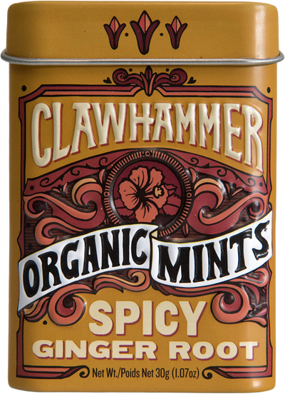 Clawhammer Mints Spicy Ginger Root 12-Pack