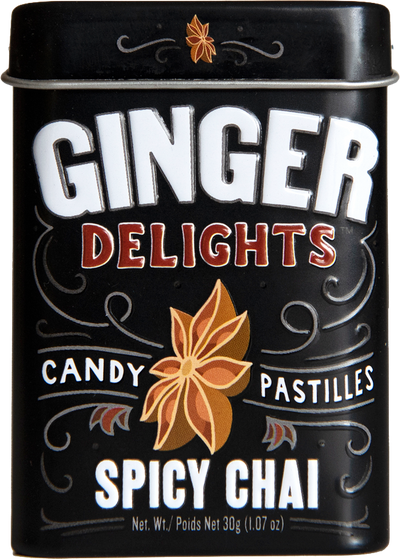 Ginger Delights Candy - Spicy Chai Case 12 × 12-Pk tray
