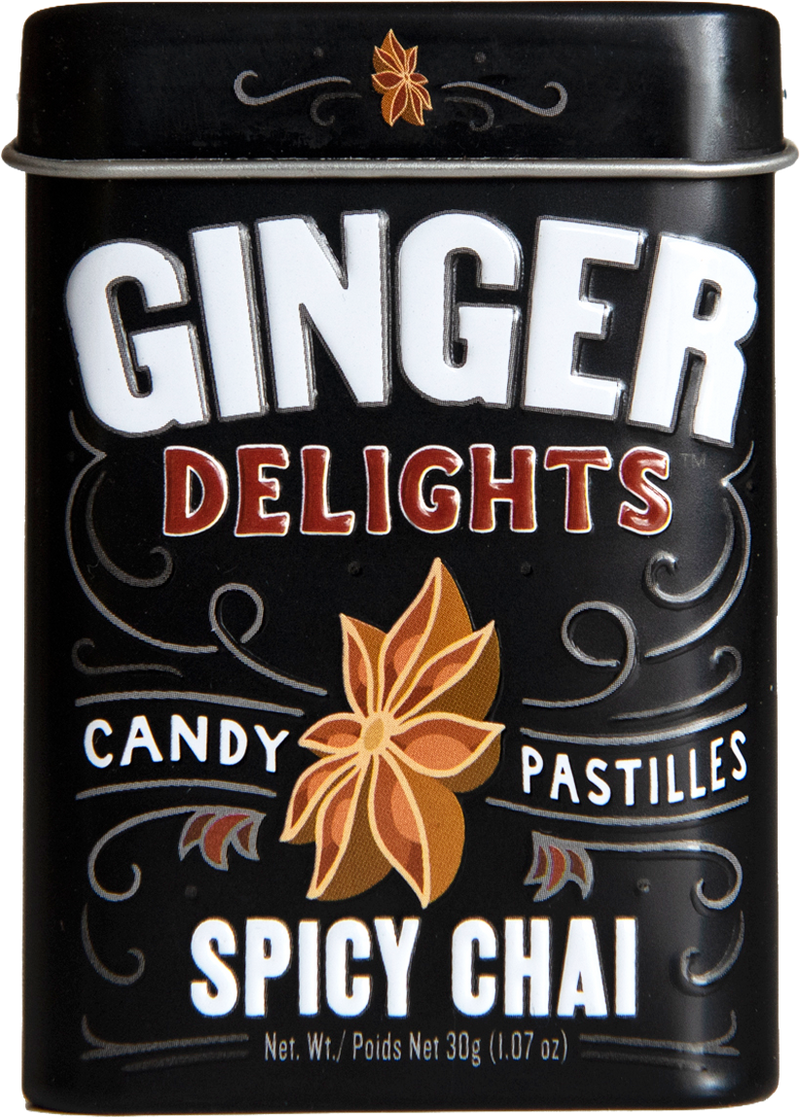 Ginger Delights Candy - Spicy Chai Case 12 × 12-Pk