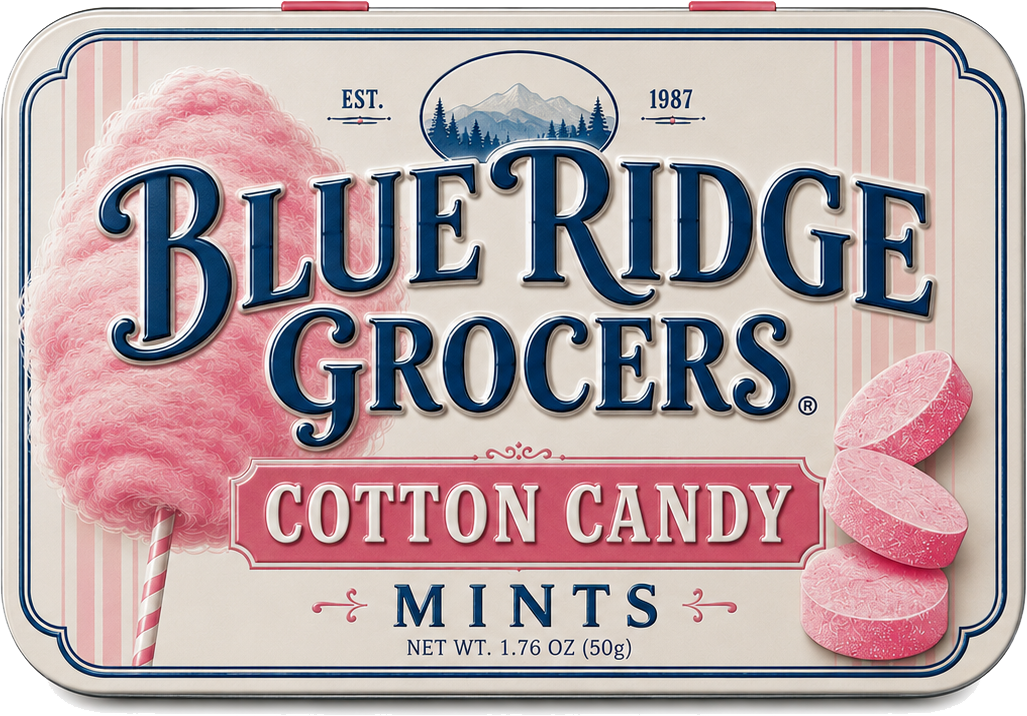 Blue Ridge Grocers private label mints