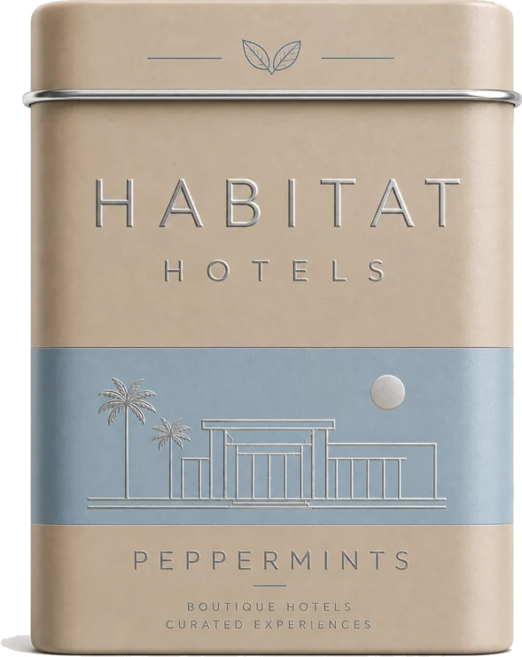 Habitat Hotels private label peppermints