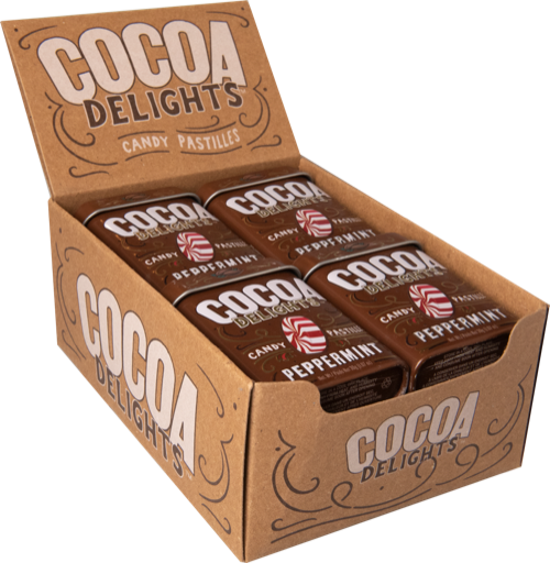 Cocoa Delights Peppermint 12-Pack tray