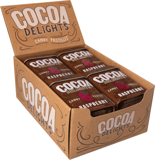 Cocoa Delights Raspberry 12-Pack tray