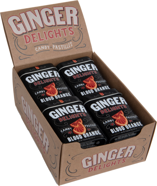 Ginger Delights Blood Orange 12-Pack tray