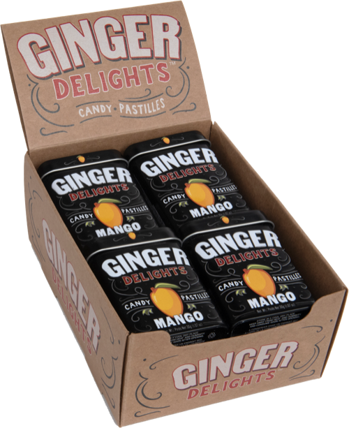 Ginger Delights Mango 12-Pack tray