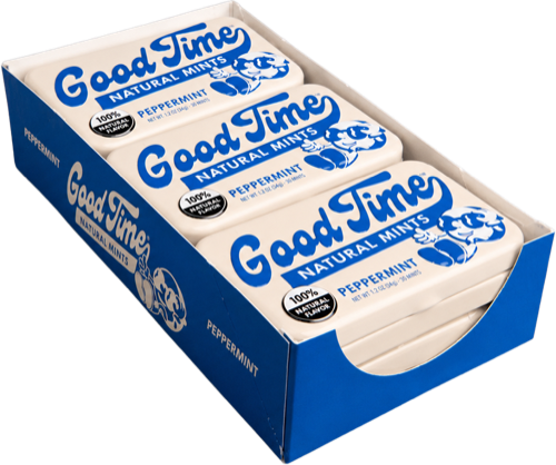 Good Time Natural Mints Peppermint 6-Pack tray