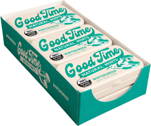 Good Time Natural Mints Wintergreen 6-Pack tray