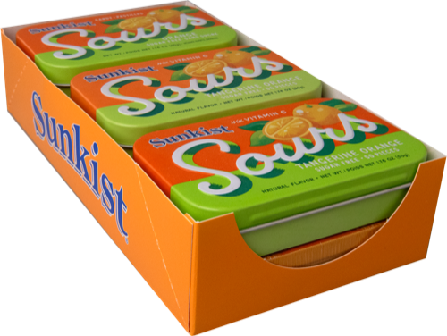 Sunkist Sours Orange 6-Pack tray